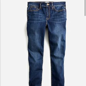 NWT J.Crew 9" HIGH-RISE TOOTHPICK JEAN, Size 25